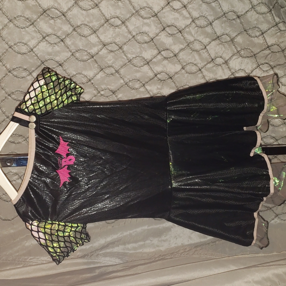 Big Girls Bratz Black Bat Costume And Bat Wing Set